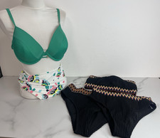 Marks & Sencer Bikini  Size Uk14 Top 38 d Briefs Knickers Strapless Large T35