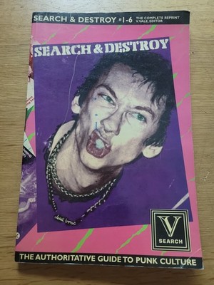 SEARCH & DESTROY #1-6 The Complete Reprint PB PUNK ROCK Fanzine Book FN+ & RARE!