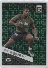 2023 Panini Donruss Elite Rookies Green Disco Colby Wooden #123 6o3
