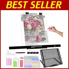 Lightweight LED Light Board - Portable Diamond Painting Kit