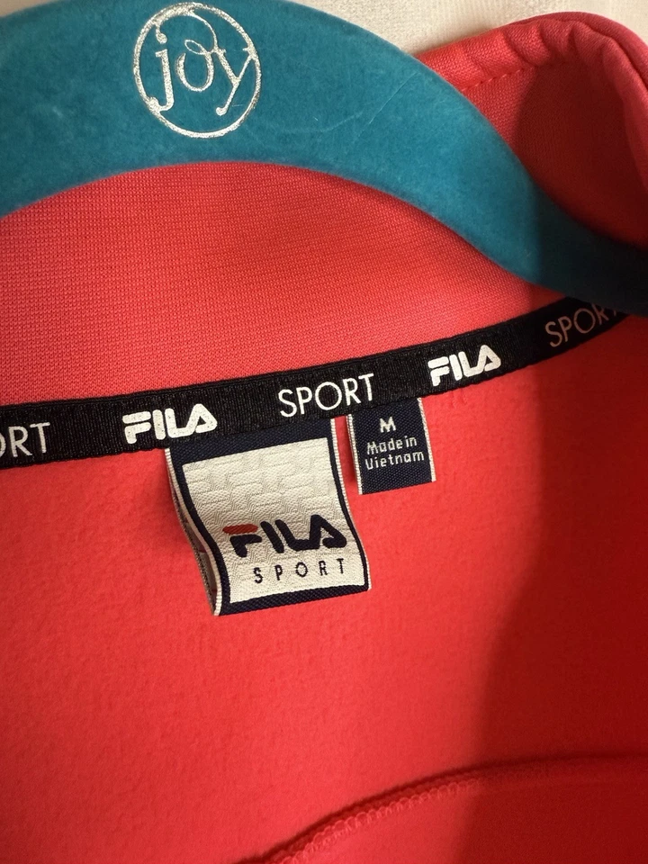 Chaleco softshell acolchado Fila Sport para mujer rosa talla M bolsillos con cremallera completa Foto 4 de 4