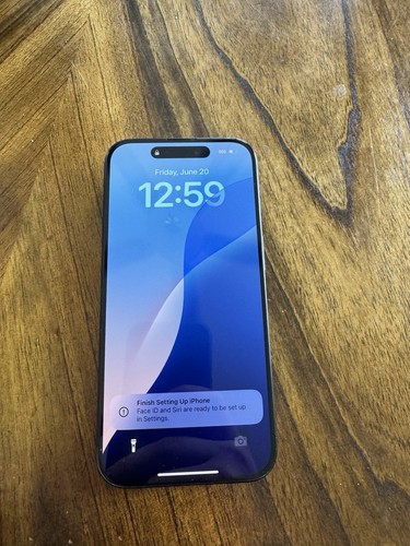 Apple iPhone 15 Pro Unlocked, Titanium Black, 128GB (Cracked Back) AS IS
