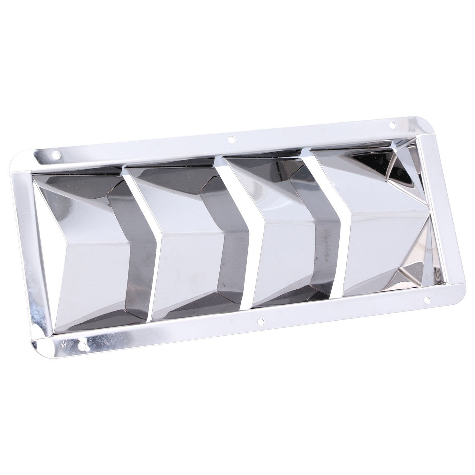New Marine Louver Vent Grille Square 4 Slots Grid Cover Boat Shutters Blind