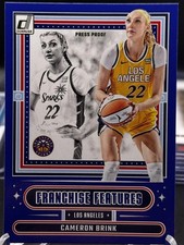 Cameron Brink 2025 Panini Donruss WNBA Franchise Features #2 Press Proof Blue