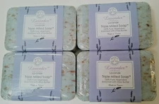 4 Bars Trader Joe's Bisous de Provence Lavender with Flowers Triple Milled Soap