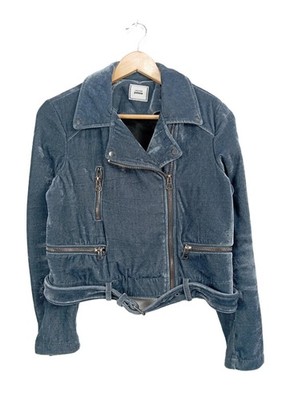 PIMKIE Kurzjacke Damen Jacke Gr. DE 38 blau extravaganter Stil