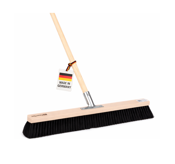 Feiner Weicher Saalbesen Profi Besen 60Cm Breit Stiel 140Cm Lang Kunsthaar-image