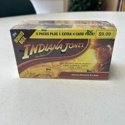 2008 Topps Indiana Jones Movie Photo Cards Bonus Box Sealed Brand New Very Rare! - Photo 1/4