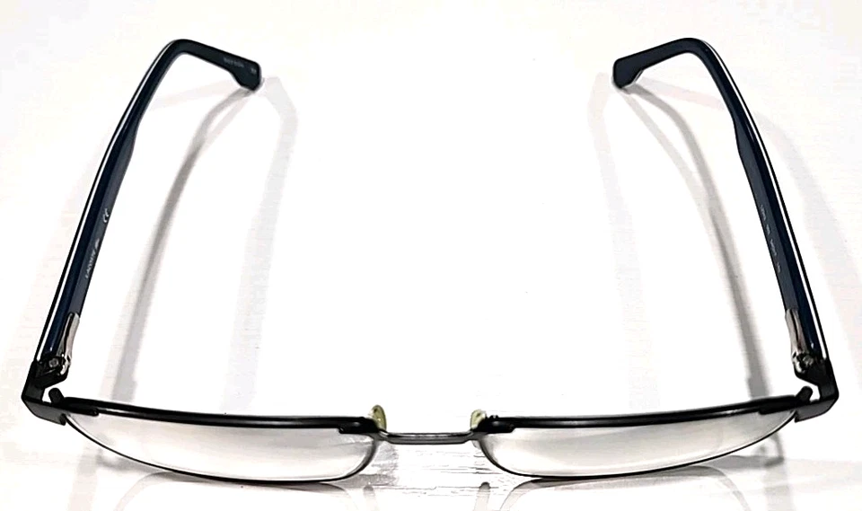 Anteojos rectangulares Lacoste L2243 negro metal azul 54-17 145 Foto 3 de 4