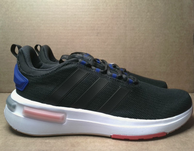 Adidas Men's Racer TR23 Carbon/Core Black/Team Royal Blue Size 10