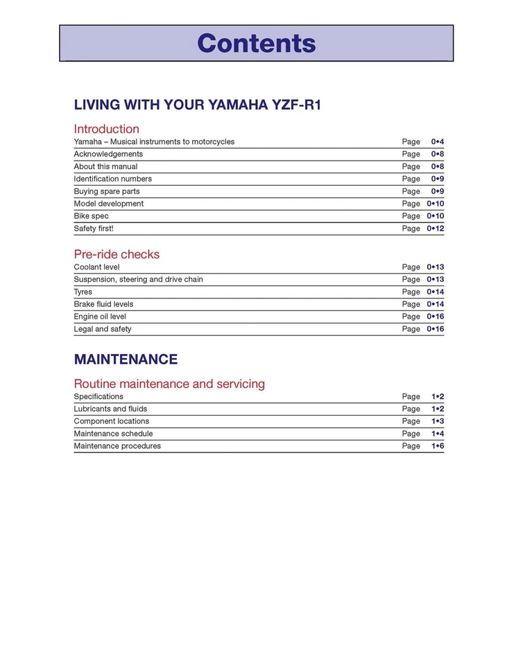 Yamaha YZF-R1 (2004-2006) Haynes Repair Manual - Image 3 of 4