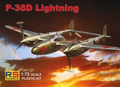 RS Models 92155 1:72 Lockheed P-38D Lightning 3 Decal Varianten für USA