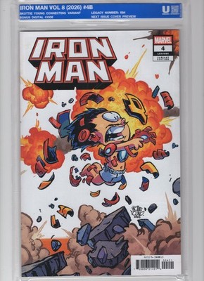 IRON MAN 4 SKOTTIE YOUNG CONNECTING VARIANT 2026 Marvel Comics Uncirculated