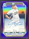 Gage Jump 2026 Bowman Purple Refractor /250 Chrome Prospect Auto Athletics