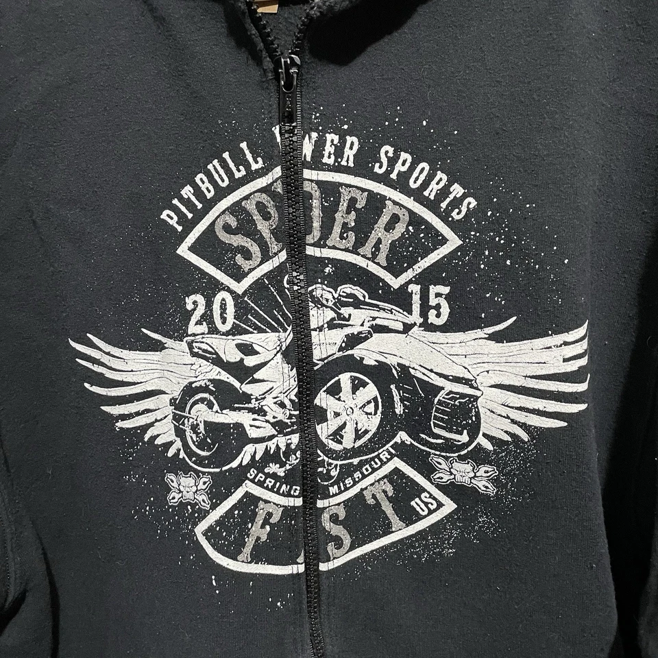 Куртка большая Spyderfest 2015 Springfield Missouri Power Sports Pitbull Jerzees - Изображение 2 из 4