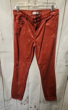 Loft Women's Size 29 7-8 Red Corduroy Pants Modern Skinny