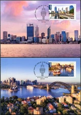 Australia 2019 Beautiful cities of Australia (Maxi Cards Set. Mint)
