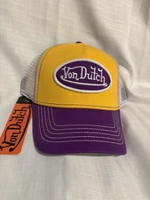 Von Dutch Trucker Hat Purple/Yellow