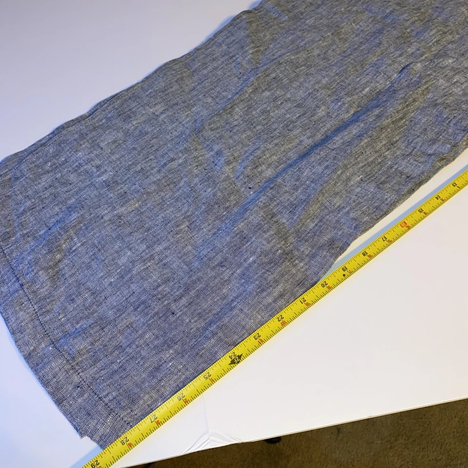 Lands End Womens Gray Linen Pants 18W Mid Rise Wide Leg - Image 4 of 4