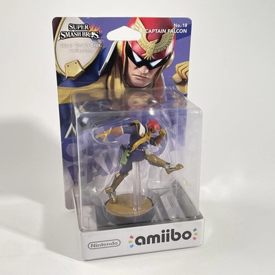 Figurine Amiibo Super Smash Bros. Sammlung - Nr. 18 Captain Falcon EUR Neu