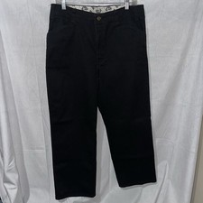 Vintage Ben Davis Genuine Original Work Pants 694 Size 34 x 29  Black Baggy
