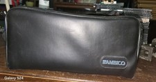 Vintage Ambico Leather Camera Camcorder Carry Case Bag MISSING 1 ZIPPER PULL
