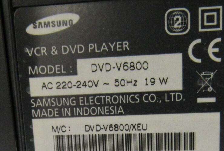 Samsung VCR / DVD Recorder DVDV6800 eBay