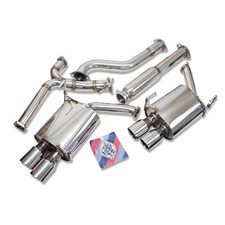 For Vb Wrx 22up Cat-back Exhaust Kit Stainless Steel 3.5 Double Wall Tip Quad