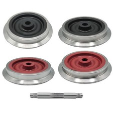Laufrad mit Edelstahl-Radkranz 37,5 mm Lokachse Ersatzteil Lok Spur-G Gartenbahn