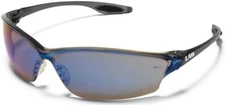 MCR Safety Law 2 Safety Glasses Sunglasses with Blue Mirror Lenses Z87