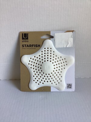 Umbra Starfish Drain Cover/Hair Catcher, White