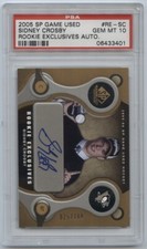 SIDNEY CROSBY - 2005-06 SP GAME USED #RE-SC AUTO PSA 10