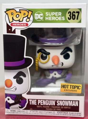 Funko POP! DC Super Heroes Il Pupazzo di Neve Pinguino #367 Esclusivo Hot Topic - Foto 2 di 7