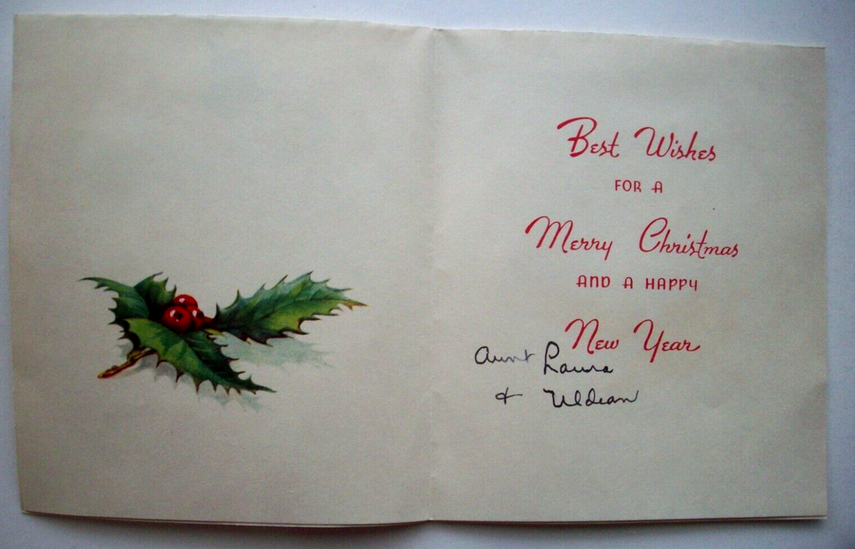 ✴︎希少 50s USA デッドストック　クリスマスカードセット　ヴィンテージ ✴︎希少 50s USA デッドストック クリスマスカードセット