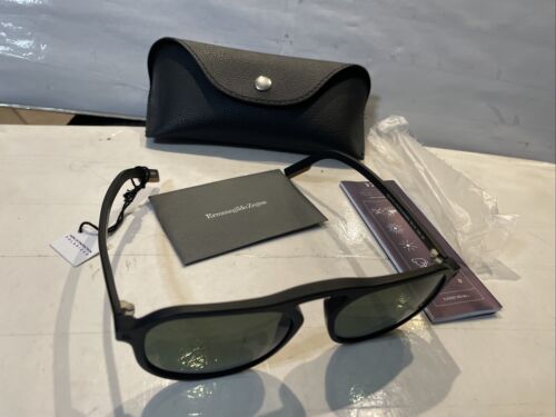 NEU Ermenegildo Zegna EZ 0115 01AR 55-17-145 SCHWARZ POLARISIERTE SONNENBRILLE - Bild 2 von 24