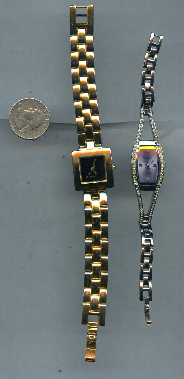 Studio Y Gold Tone Wristwatch Watch Lot of 2 W109