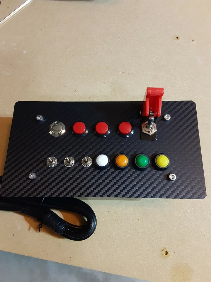 12 Function Sim Flight Truck Car Racing Button Box - Plug and Play USB For PC - Image 4 of 4