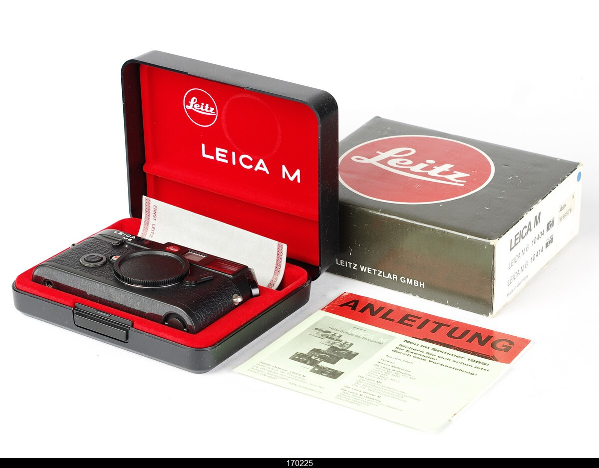 Leica M6 1658576 black body 0,72 early 1986 Y production almost