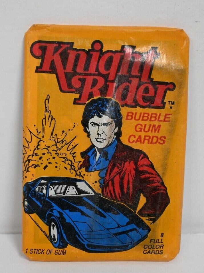 1982 Donruss Knight Rider Trading Cards Wax Pack as pictured CA8