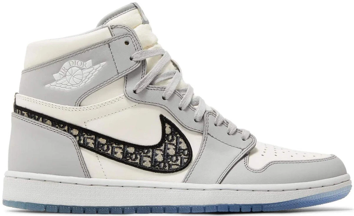 Dior Air Jordan 1 ホワイト グレー Jordan 1 x Dior High Gray for Sale | Authenticity Guaranteed | eBay