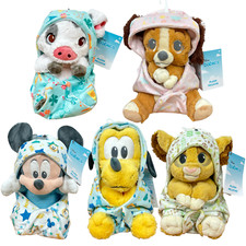 Disney Babies Plush Doll with Blanket Pouch - Small 10 1/4'' NEW; YOU PICK 