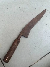 1800's Ancient Old Steel Blade Wooden Handle Dagger Knife Khanjar Sword