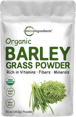 Organic Barley Grass Powder, 16 Ounces, Non-GMO