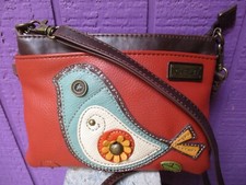 Chala NEW Bird II Mini Crossbody Convertible Bag Purse Wristlet Bird Applique