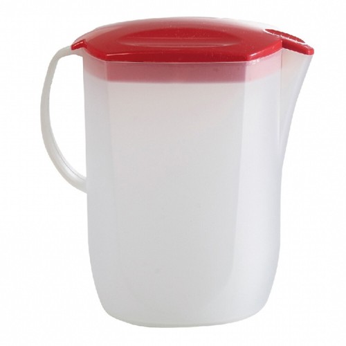 3 Litre Plastic Jug Fridge with Lid Water Juice Milk Drinks Container Mixed - Picture 7 of 9