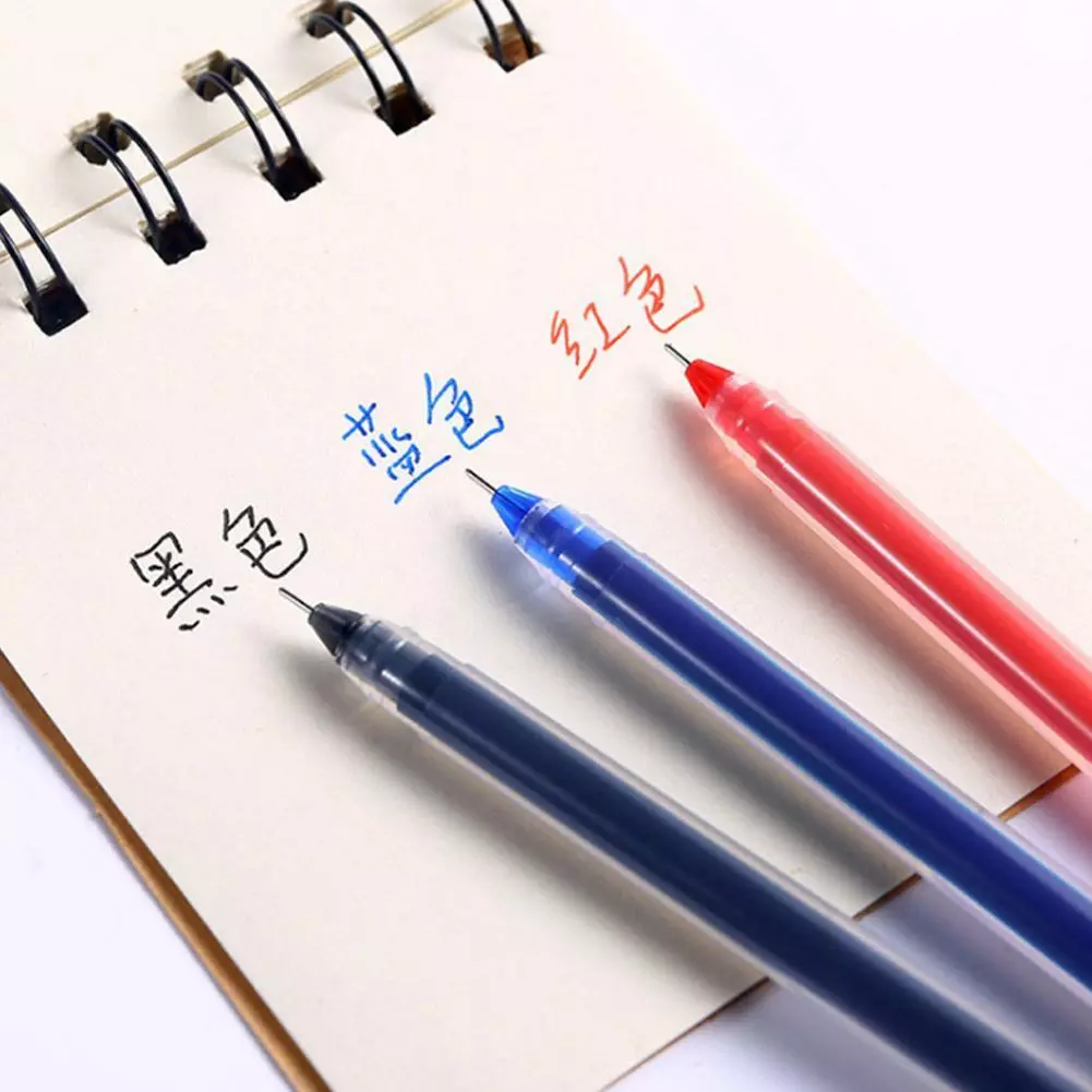 Gel Pen Large Capacity Ball Gel Pen Fine Point (0.5 Mm) Black/Red/Blue Ink