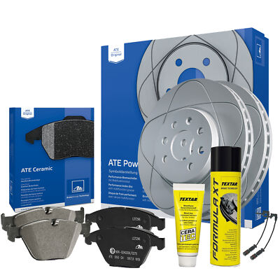 ATE CERAMIC Powerdisc Bremsensatz + Ceratec + Bremsenreiniger + WK Mercedes E