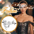 Bling Rhinestone Face Venetian Mask For Halloween Costume Party Mardi Gras Ball