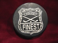 RARE City & New York Police FINEST Hockey Puck