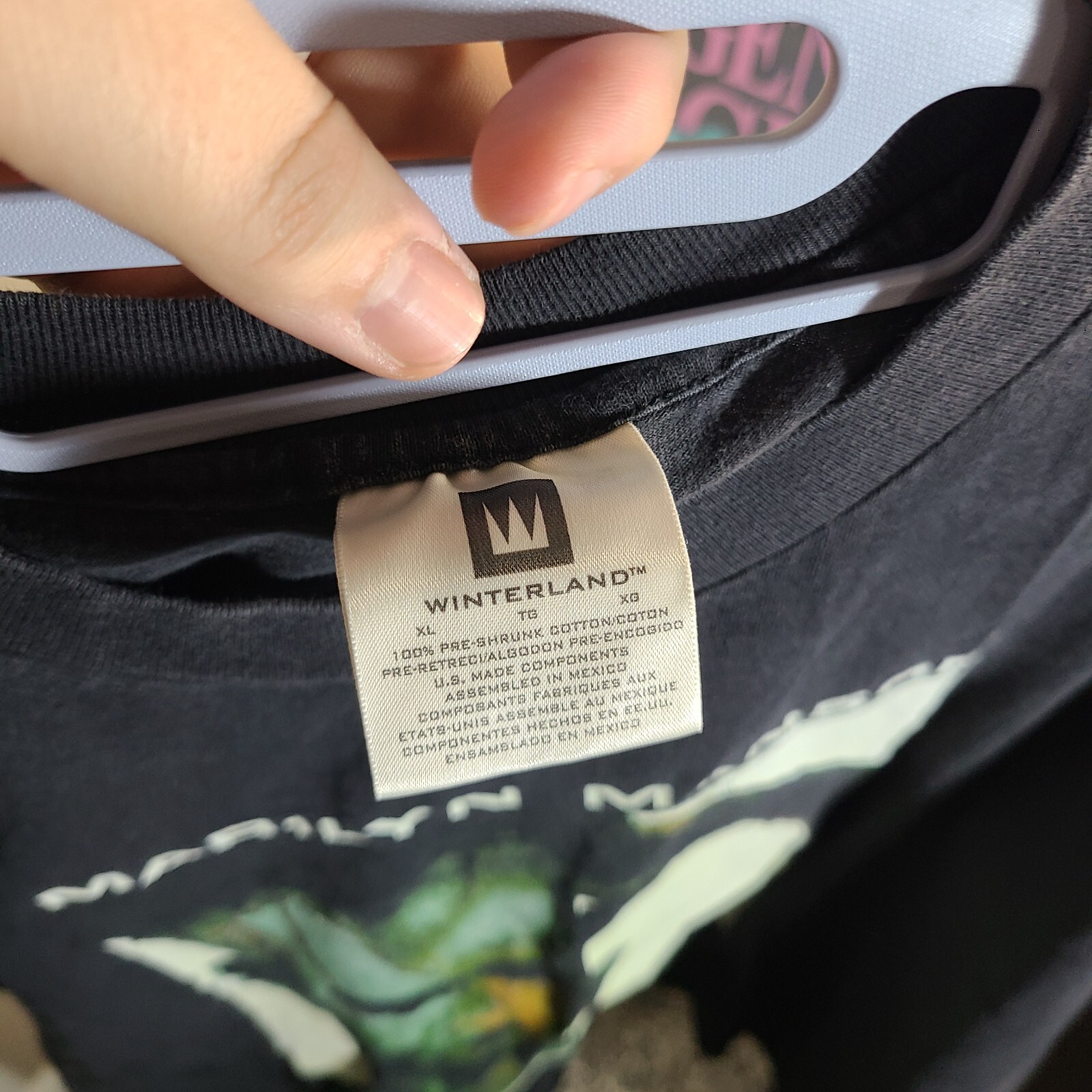 VTG Marilyn Manson Mechanical Animals Tour Band sz XL… Gem